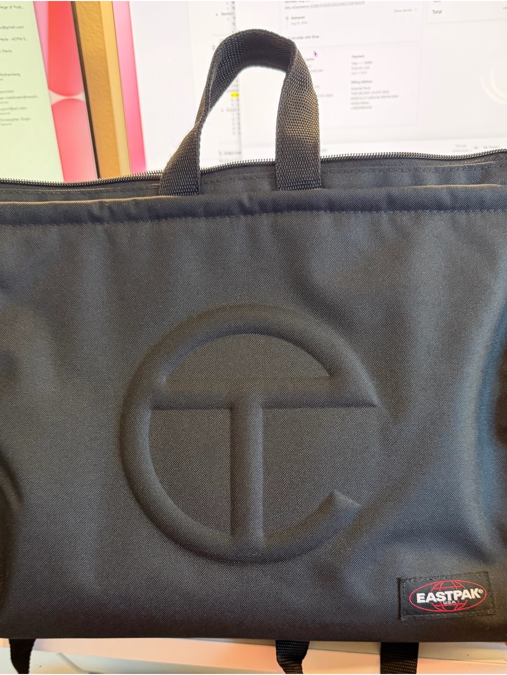 Telfar x Eastpak Medium Shopper Laptop Bag Black + Dust Bag